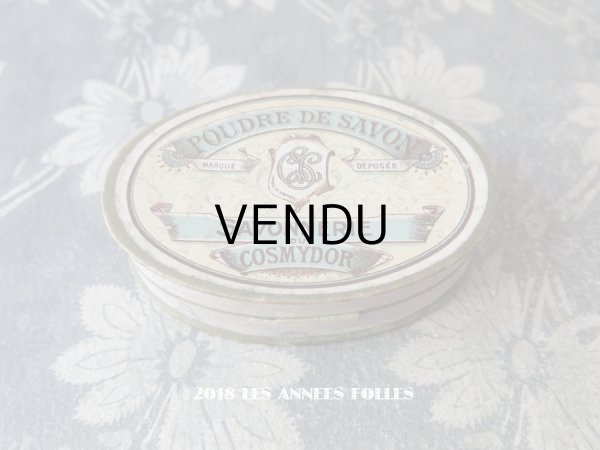 画像2: アンティーク ソープボックス  POUDRE DE SAVON  - COSMYDOR - (2)