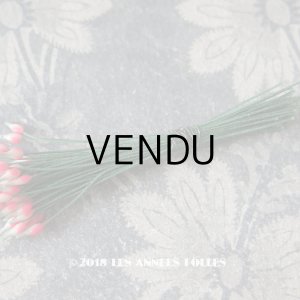 画像: アンティーク ペップ  チェリーピンク & ホワイト コサージュ用 花芯 