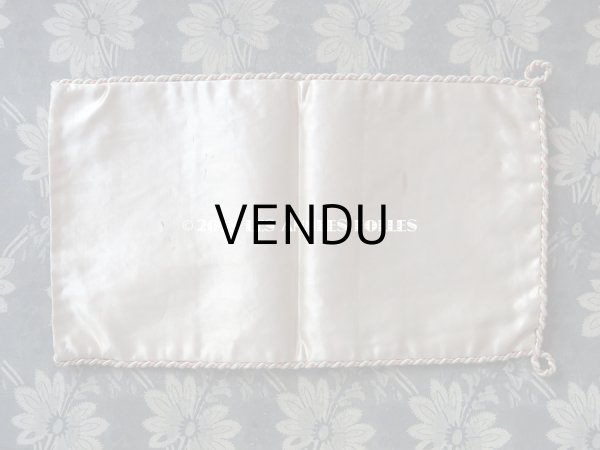 画像6: 19世紀 アンティーク 薔薇のガーランドのシルク製ポシェット お菓子袋 - Pâtisserie SEUGNOT PARIS - (6)