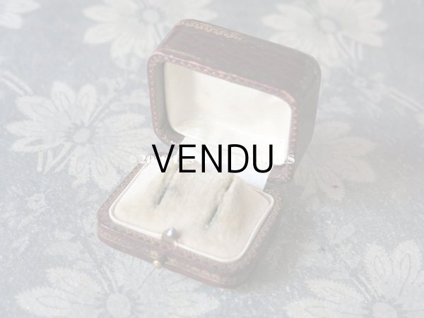 画像7: アンティーク ジュエリーボックス 金彩入り ボルドー (7)