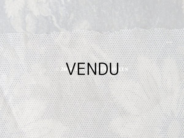 画像8: 1900年代 アンティーク 幅広 チュールレース 小さな花模様 エクリュ 1.08m  (8)