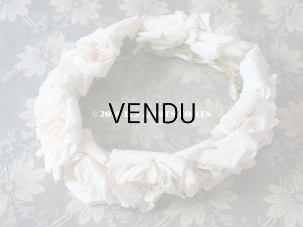 画像4: 1900年代 アンティーク 薔薇のヘッドリース ティアラ (4)