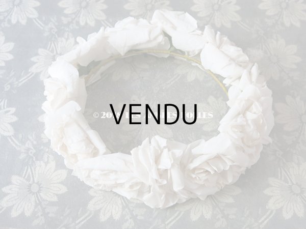 画像3: 1900年代 アンティーク 薔薇のヘッドリース ティアラ (3)