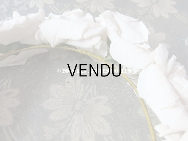 画像6: 1900年代 アンティーク 薔薇のヘッドリース ティアラ (6)