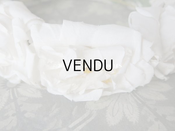 画像10: 1900年代 アンティーク 薔薇のヘッドリース ティアラ (10)