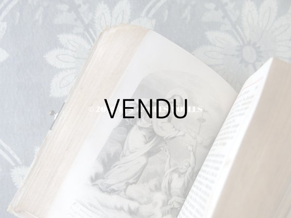 画像10: 1892年 アンティーク ミサ典書  モノグラム 『M.A』 のメダイヨン イボワリヌ製 (10)