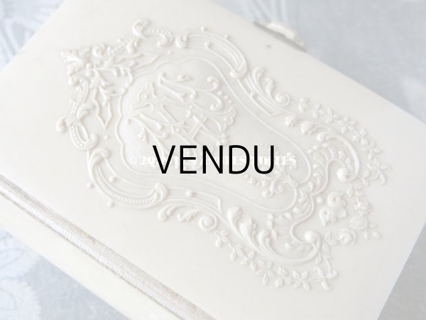 画像5: 1892年 アンティーク ミサ典書  モノグラム 『M.A』 のメダイヨン イボワリヌ製 (5)