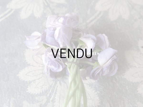 画像6: アンティーク 薄紫の花のコサージュ (6)