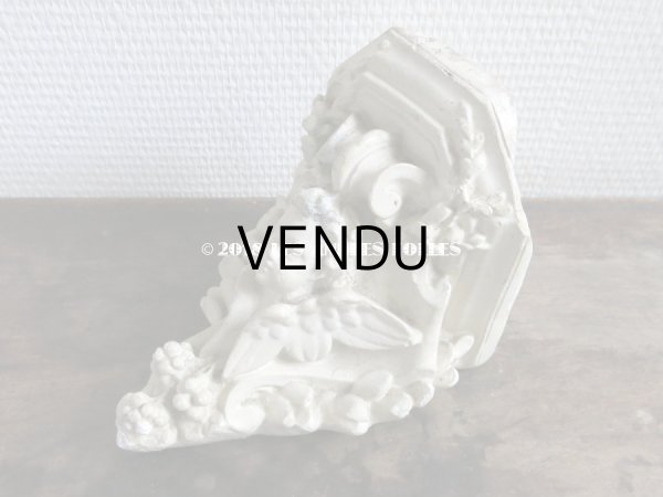 画像11: 19世紀末 アンティーク 石膏の飾り棚のセット 天使 (11)