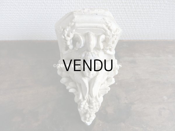 画像9: 19世紀末 アンティーク 石膏の飾り棚のセット 天使 (9)