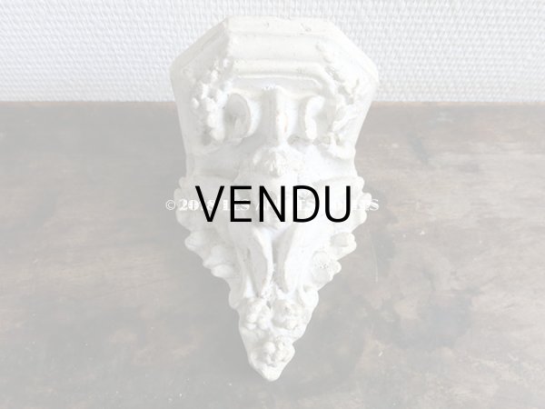 画像4: 19世紀末 アンティーク 石膏の飾り棚のセット 天使 (4)