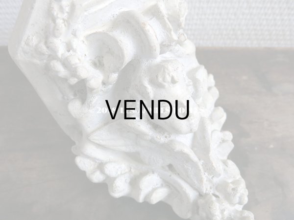 画像8: 19世紀末 アンティーク 石膏の飾り棚のセット 天使 (8)