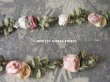 画像5: 19世紀末 アンティーク  シルク製 5色の薔薇のロココトリム  ロココリボン  (5)
