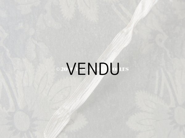 画像12: アンティーク ドール用 とても小さなボネ シルクオーガンジーのギャザー (12)