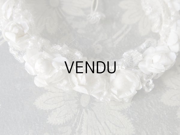 画像4: アンティーク ドール用 薔薇のヘッドリース ティアラ (4)