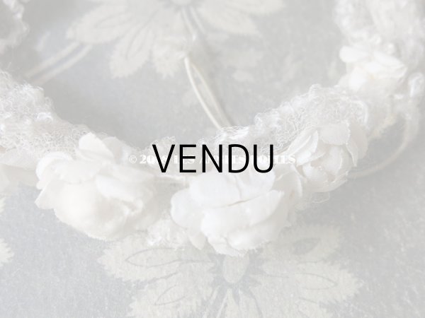 画像6: アンティーク ドール用 薔薇のヘッドリース ティアラ (6)