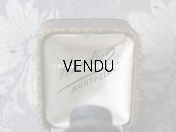 画像9: アンティーク 本革製 ジュエリーボックス リングボックス モノグラム 【 ID 】 ブラウン (9)