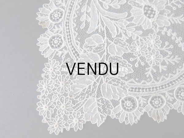 画像16: アンティーク ポワンドガーズ 結婚式のハンカチ 『ポワン・ド・ガーズ』 (16)