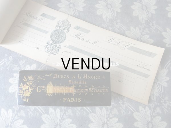 画像6: 1900年代 アンティーク 領収証のカルネ RECU (6)