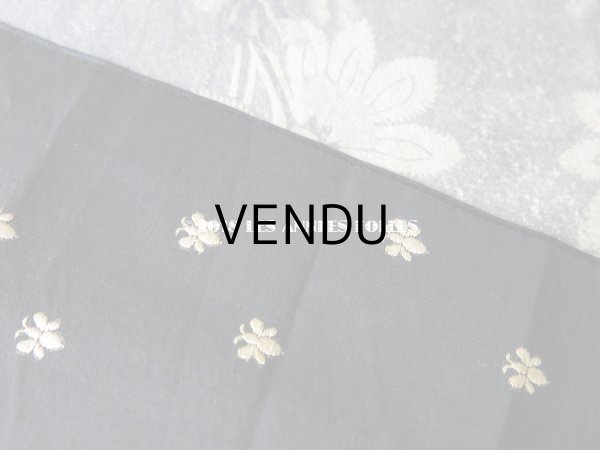 画像3: 19世紀 アンティーク 幅広 シルク製 リボン 蜂 40cm 　 (3)