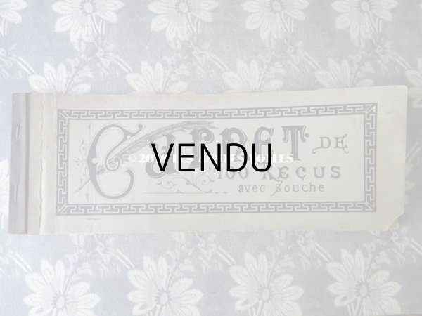 画像3: 1900年代 アンティーク 領収証のカルネ RECU (3)