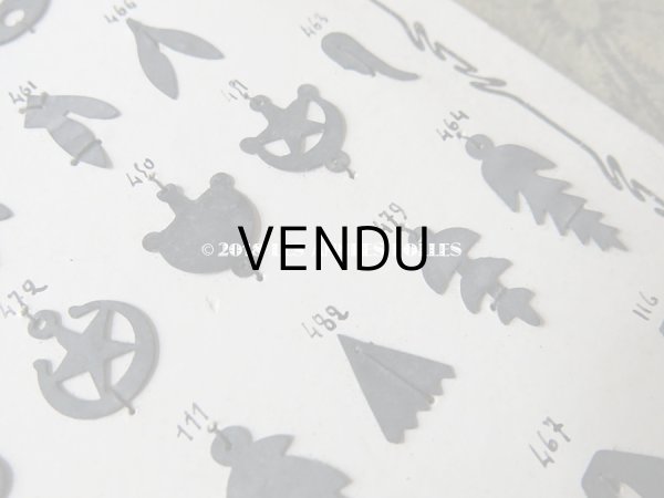 画像4: 1900年代 アンティーク  スパンコールのサンプラー Paillettes au Coq  (4)