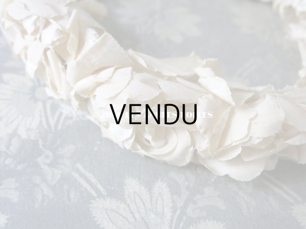 画像6: 1900年代 アンティーク 薔薇のヘッドリース ティアラ (6)