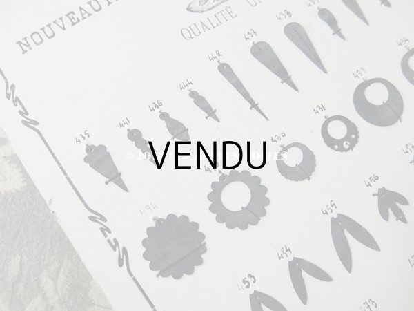 画像7: 1900年代 アンティーク  スパンコールのサンプラー Paillettes au Coq  (7)