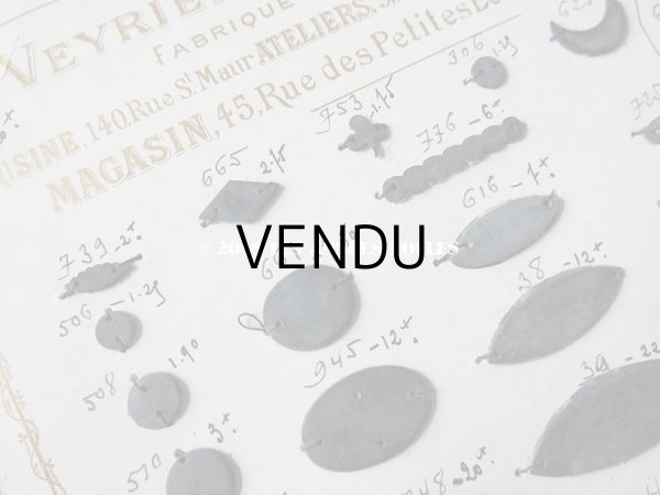 画像6: 1900年代 アンティーク  スパンコールのサンプラー J.Veyrier & ED.Dannhauser (6)