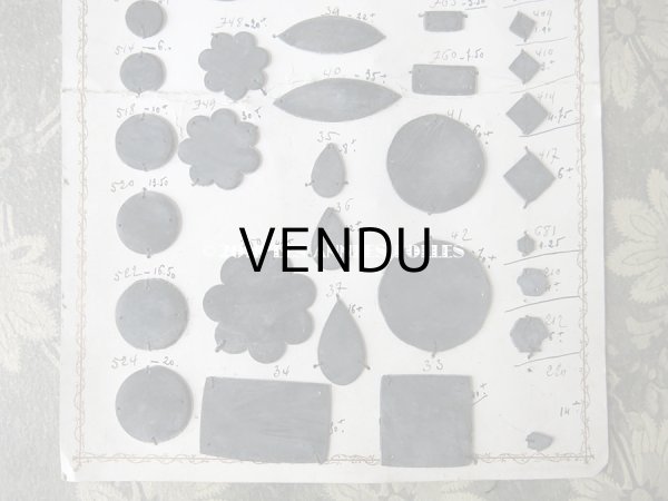 画像4: 1900年代 アンティーク  スパンコールのサンプラー J.Veyrier & ED.Dannhauser (4)