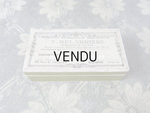 画像3: アンティーク ファーマシーボックス 薔薇とリボンのガーランド GRANDE PHARMACIE REGIONALE N.DELABRIERE (3)
