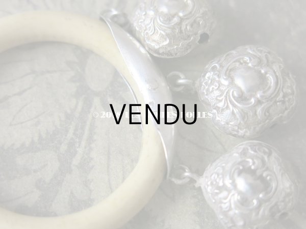 画像6: アンティーク ラトル ロカイユ装飾 (6)