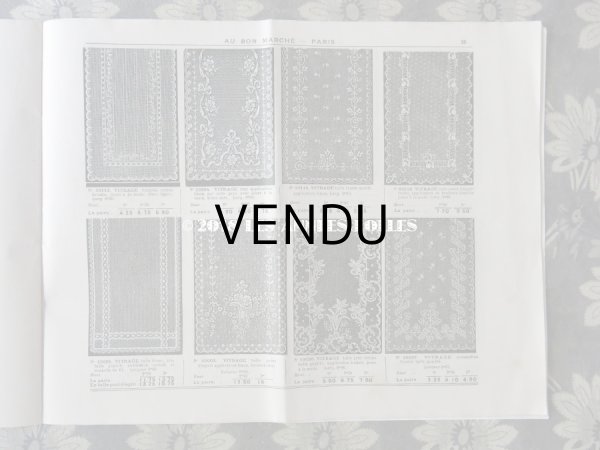 画像8: アンティーク ボンマルシェのカタログ　カーテン＆ベッドカバー RIDEAUX BLANCS - AU BON MARCHE - (8)