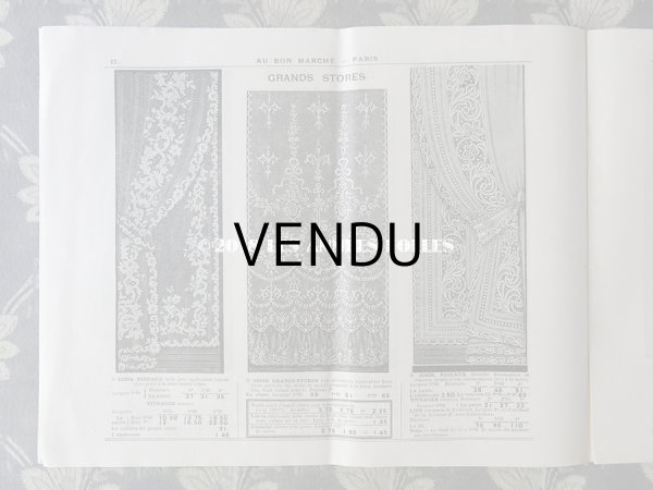 画像6: アンティーク ボンマルシェのカタログ　カーテン＆ベッドカバー RIDEAUX BLANCS - AU BON MARCHE - (6)
