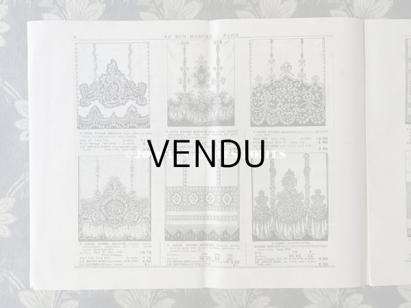 画像4: アンティーク ボンマルシェのカタログ　カーテン＆ベッドカバー RIDEAUX BLANCS - AU BON MARCHE - (4)