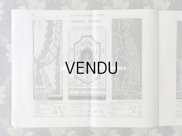 画像5: アンティーク ボンマルシェのカタログ　カーテン＆ベッドカバー RIDEAUX BLANCS - AU BON MARCHE - (5)