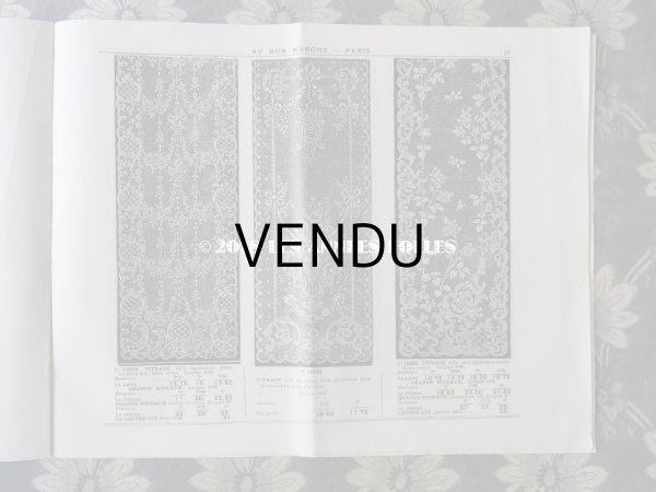 画像7: アンティーク ボンマルシェのカタログ　カーテン＆ベッドカバー RIDEAUX BLANCS - AU BON MARCHE - (7)