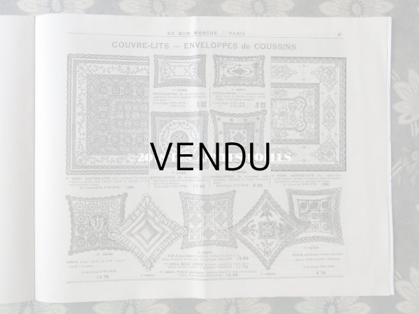 画像9: アンティーク ボンマルシェのカタログ　カーテン＆ベッドカバー RIDEAUX BLANCS - AU BON MARCHE - (9)