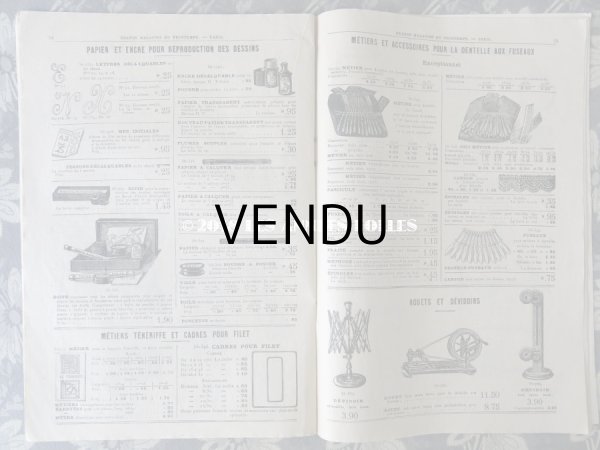 画像13: アンティーク プランタンのカタログ　メスルリー＆パスマントリー CATALOGUE SPECIAL DE MERCERIE - AU PRINTEMPS - 10 (13)