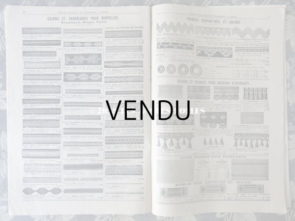画像11: アンティーク プランタンのカタログ　メスルリー＆パスマントリー CATALOGUE SPECIAL DE MERCERIE - AU PRINTEMPS - 10 (11)