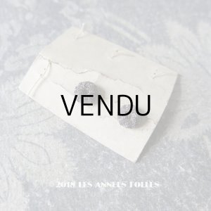 画像: アンティーク ドール用 くるみボタン 極小 6mm 黒＆シルバー 2ピースのセット 