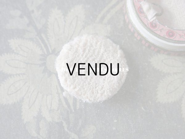 画像8: アンティーク パフ付 小さなパウダーボックス POUDRE NILDE PARIS (8)