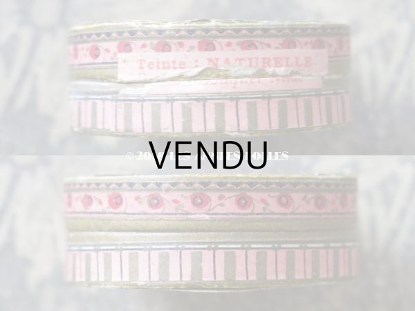 画像5: アンティーク パフ付 小さなパウダーボックス POUDRE NILDE PARIS (5)