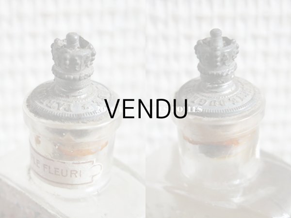 画像5: アンティーク 王冠の栓 パフュームボトル TRIPLE EXTRAIT AUX FLEURS - G.LEMOINE PARIS - (5)
