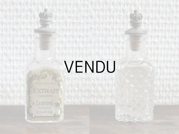 画像3: アンティーク 王冠の栓 パフュームボトル EXTRAIT CONCENTRE - G.LEMOINE PARIS - (3)