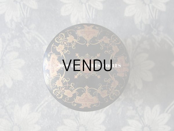 画像7: 19世紀 アンティーク ナポレオン3世時代 パピエマシェ 猫と妖精 パウダーボックス 小物入れ (7)