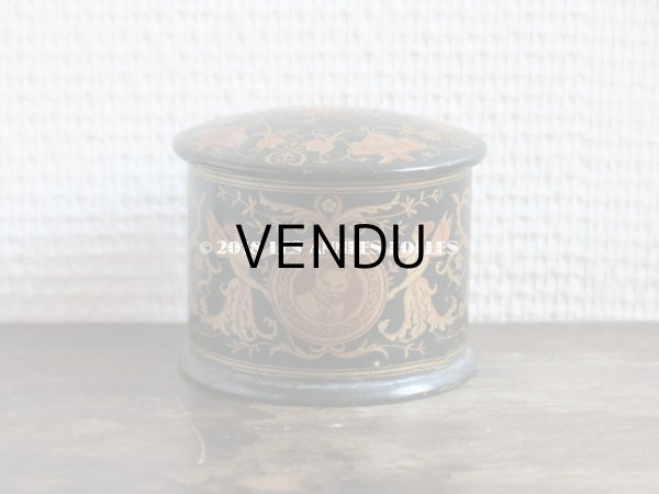 画像3: 19世紀 アンティーク ナポレオン3世時代 パピエマシェ 猫と妖精 パウダーボックス 小物入れ (3)