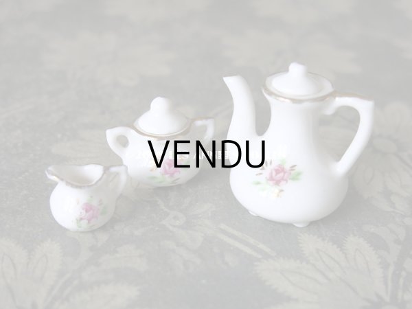 画像3: アンティーク ドール用 薔薇のティーセット  (3)