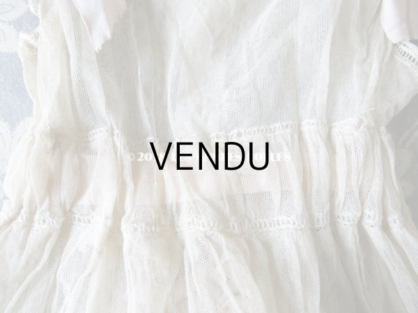 画像6: アンティーク ドール用 レースのドレス　ピンクのリボン付 (6)