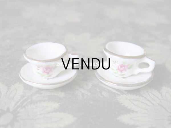 画像5: アンティーク ドール用 薔薇のティーセット  (5)